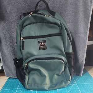 Adidas Olive Backpack with Black Accents With LAPTOP Pocket